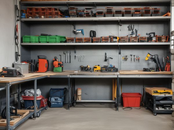 Duane working in his small engine repair shop since 1985