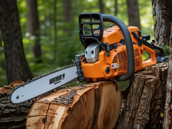 Professional chainsaw sharpening and maintenance equipment