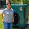 Grateful customer Lisa Martinez after emergency generator repair service